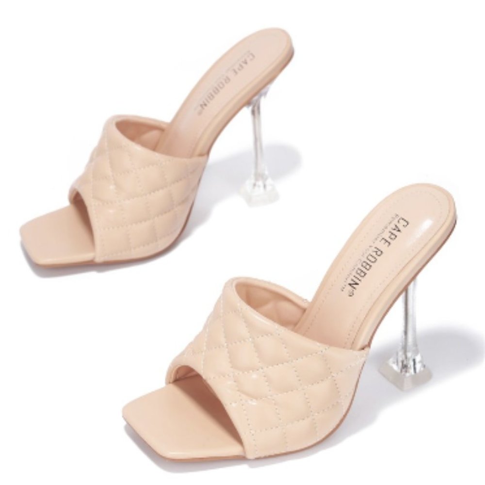 Rafa Around The Edges Heeled Sandals - Nude